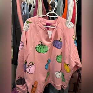 Queen of sparkles pumpkin sweatshirt